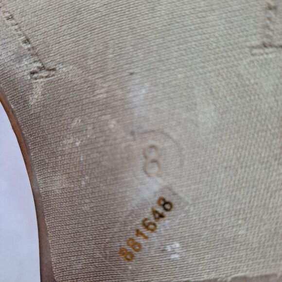 Charlotte Russe Ankle Booties Womens 8 Brown Fabric Faux Suede Pleated Accent - Picture 9 of 10